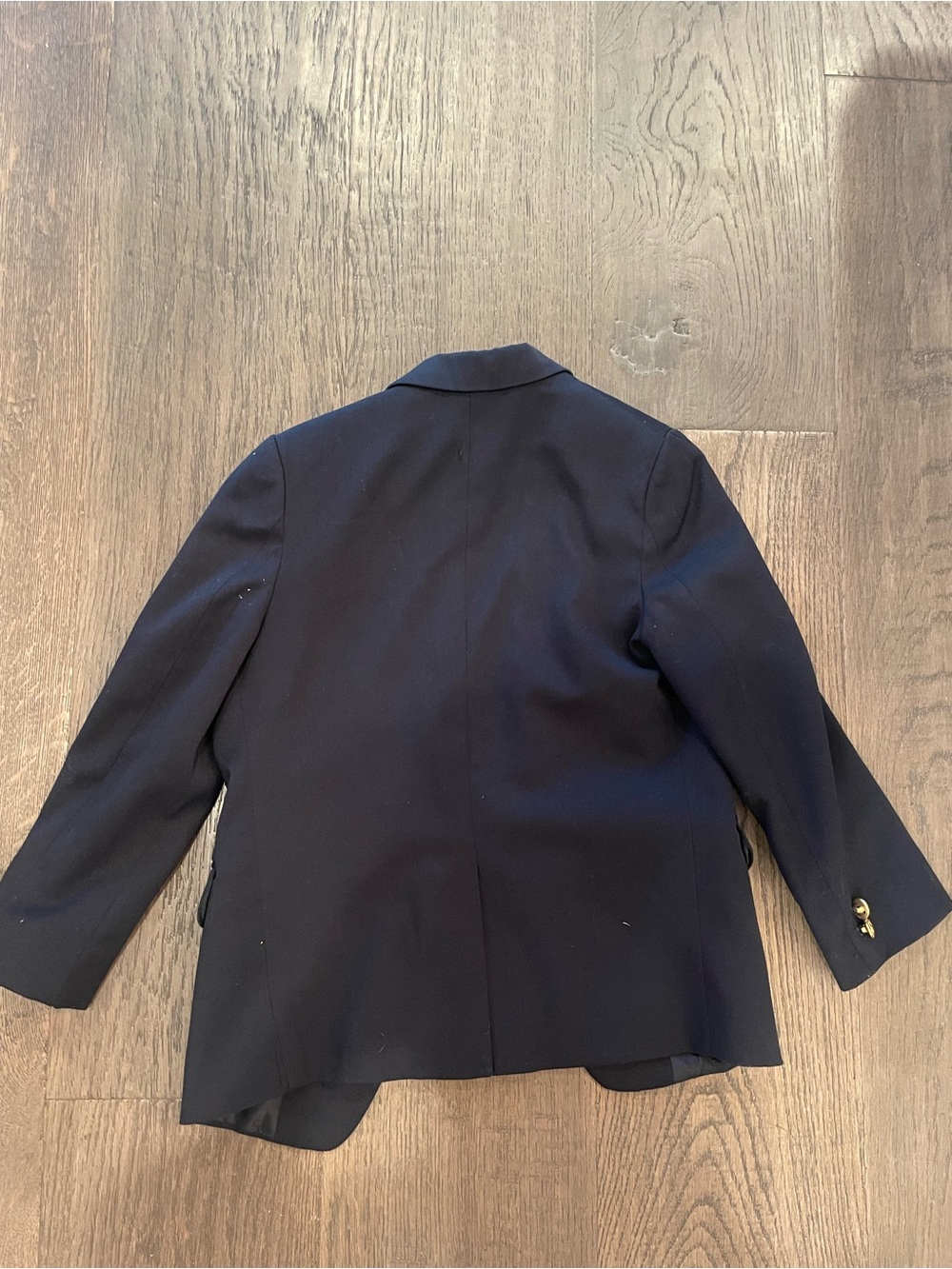 Izod Dark Navy Blazer with Gold Buttons - Picture 3 of 5
